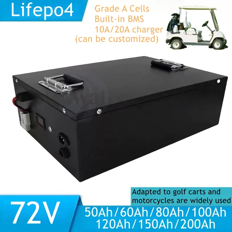 Lifepo4 72V 100Ah Battery Pack Ev - Batterie Lifepo4 72V avec application Bluetooth
