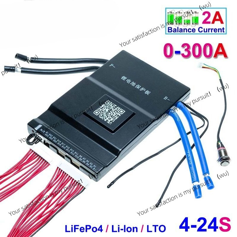 Smart Bms 24S 200A Bluetooth Lifepo4 - Batterie Li-Ion LiFePo4 LTO, équilibre actif