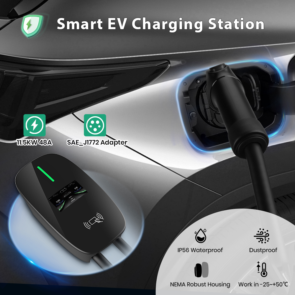 Chargeur EV Junsun Niveau 2 48 - J1772 Evse 32A Level 2 Charger avis et prix
